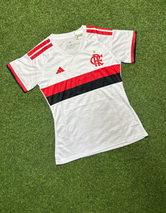 CAMISA FEMININA BRANCA FLAMENGO HOME 26/27