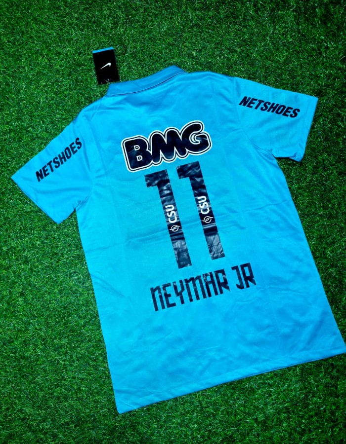 Foto 2 — Camisa Santos 2011 Azul Torcedor Retro