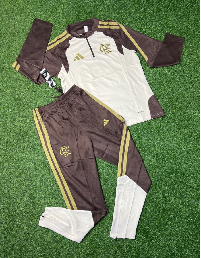 CONJUNTO DE FRIO FLAMENGO BEGE  2026/27