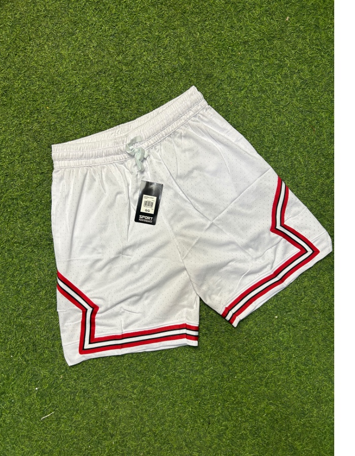 BERMUDA DRIFIT- BRANCO E VERMELHO