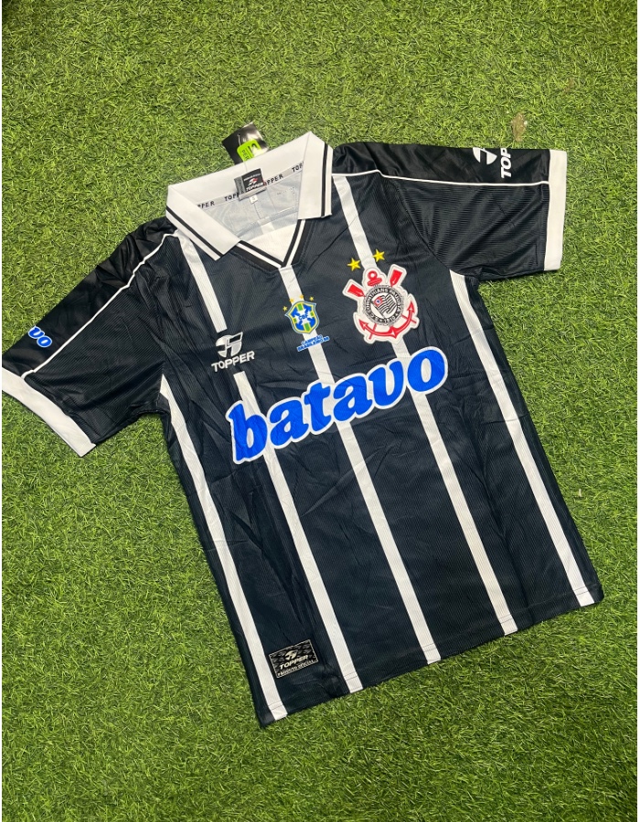 CAMISA CORINTHIANS RETRÔ 1999 BATAVO PRETO